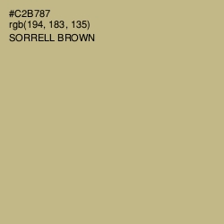 #C2B787 - Sorrell Brown Color Image