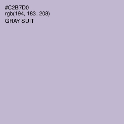 #C2B7D0 - Gray Suit Color Image