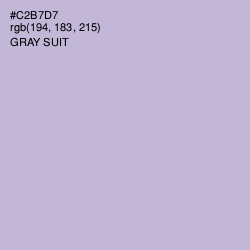 #C2B7D7 - Gray Suit Color Image