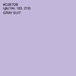 #C2B7DB - Gray Suit Color Image
