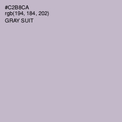 #C2B8CA - Gray Suit Color Image