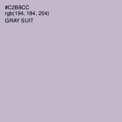 #C2B8CC - Gray Suit Color Image