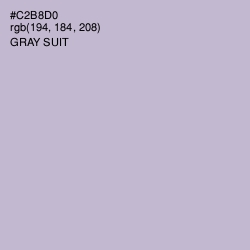 #C2B8D0 - Gray Suit Color Image