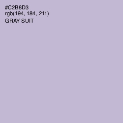 #C2B8D3 - Gray Suit Color Image
