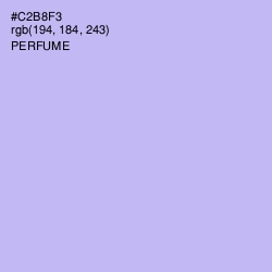 #C2B8F3 - Perfume Color Image