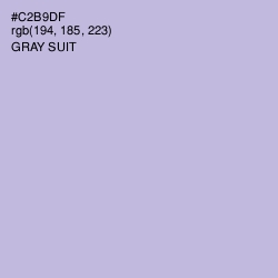 #C2B9DF - Gray Suit Color Image