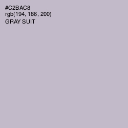 #C2BAC8 - Gray Suit Color Image