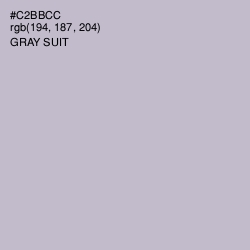 #C2BBCC - Gray Suit Color Image
