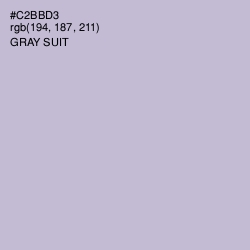 #C2BBD3 - Gray Suit Color Image