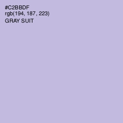 #C2BBDF - Gray Suit Color Image