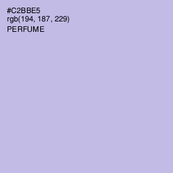 #C2BBE5 - Perfume Color Image