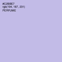 #C2BBE7 - Perfume Color Image