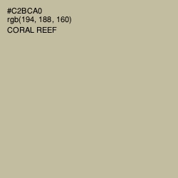 #C2BCA0 - Coral Reef Color Image