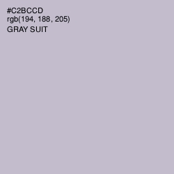 #C2BCCD - Gray Suit Color Image