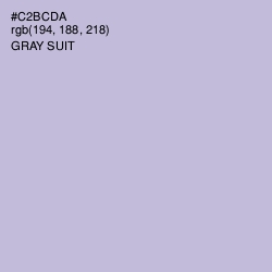 #C2BCDA - Gray Suit Color Image