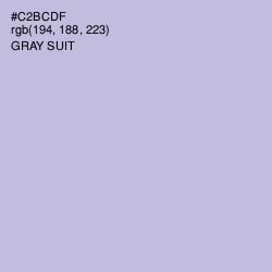 #C2BCDF - Gray Suit Color Image