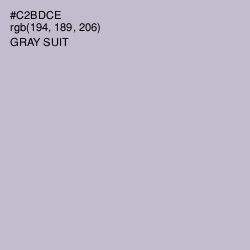 #C2BDCE - Gray Suit Color Image