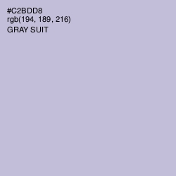 #C2BDD8 - Gray Suit Color Image