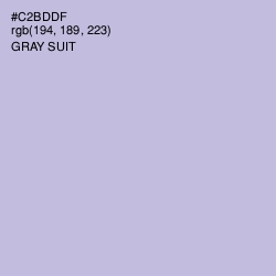 #C2BDDF - Gray Suit Color Image