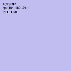 #C2BDF1 - Perfume Color Image