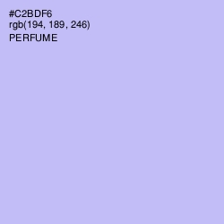 #C2BDF6 - Perfume Color Image