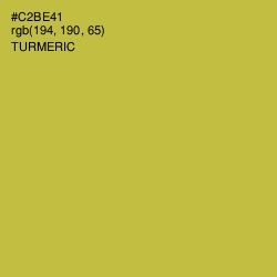 #C2BE41 - Turmeric Color Image