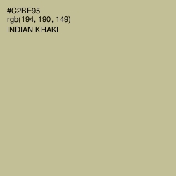 #C2BE95 - Indian Khaki Color Image