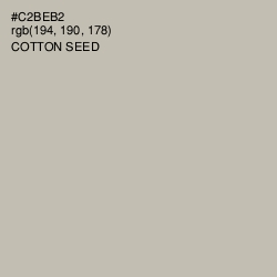 #C2BEB2 - Cotton Seed Color Image