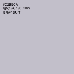 #C2BECA - Gray Suit Color Image