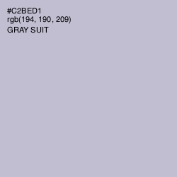 #C2BED1 - Gray Suit Color Image