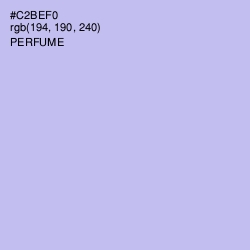 #C2BEF0 - Perfume Color Image