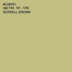 #C2BF81 - Sorrell Brown Color Image