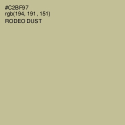 #C2BF97 - Rodeo Dust Color Image