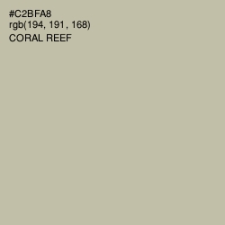 #C2BFA8 - Coral Reef Color Image