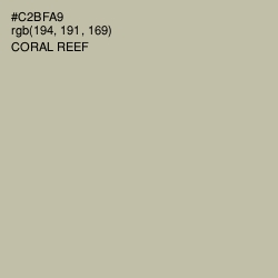 #C2BFA9 - Coral Reef Color Image