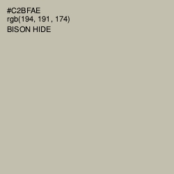 #C2BFAE - Bison Hide Color Image