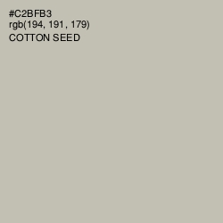 #C2BFB3 - Cotton Seed Color Image