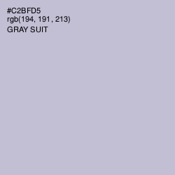 #C2BFD5 - Gray Suit Color Image