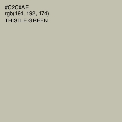 #C2C0AE - Thistle Green Color Image