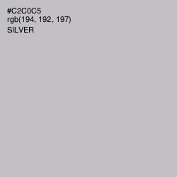 #C2C0C5 - Silver Color Image