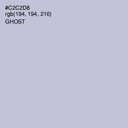 #C2C2D8 - Ghost Color Image