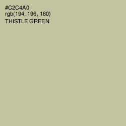 #C2C4A0 - Thistle Green Color Image