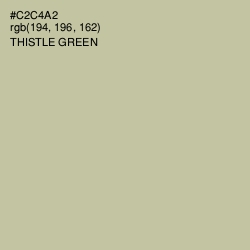 #C2C4A2 - Thistle Green Color Image