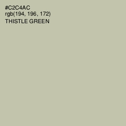 #C2C4AC - Thistle Green Color Image