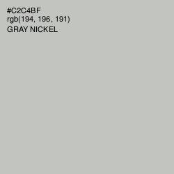 #C2C4BF - Gray Nickel Color Image