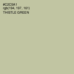#C2C5A1 - Thistle Green Color Image