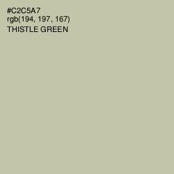 #C2C5A7 - Thistle Green Color Image