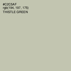 #C2C5AF - Thistle Green Color Image