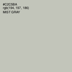 #C2C5BA - Mist Gray Color Image