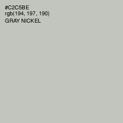#C2C5BE - Gray Nickel Color Image